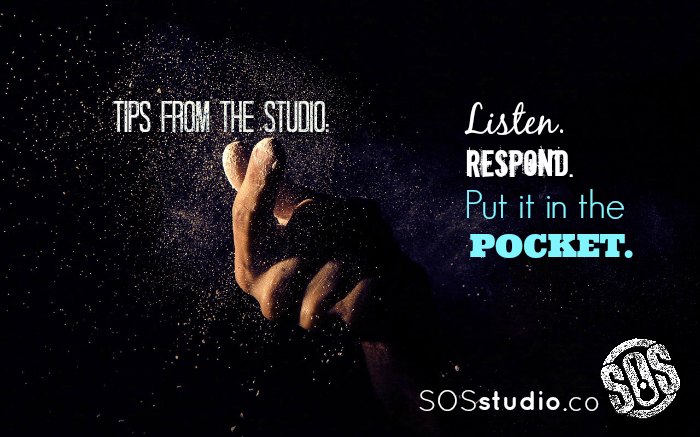 Tips from the Studio: Put it in the pocket.